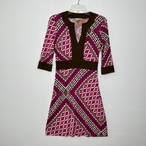 TORY BURCH Tunic Collar 70’s Retro Style Dress Sz XS